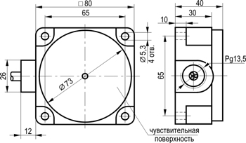 Габариты BK I7P-25-N